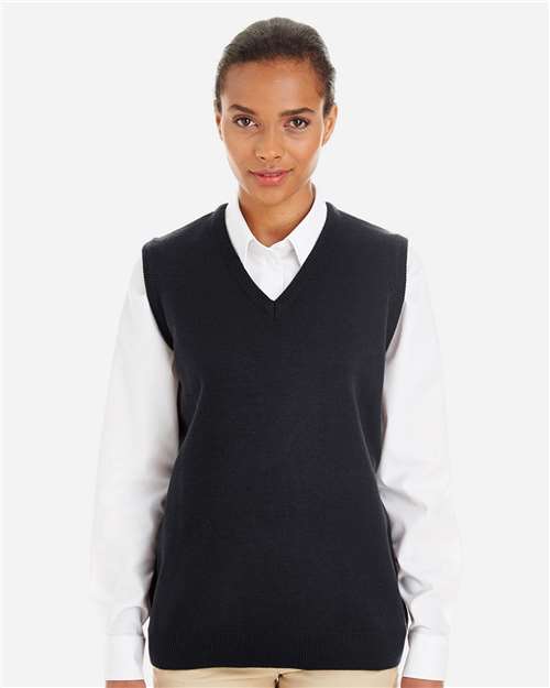 Harriton Women's Pilbloc™ V-Neck Sweater Vest thumbnail 2