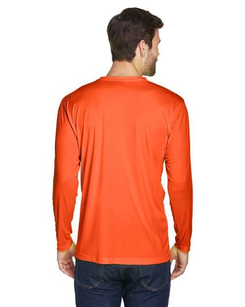 UltraClub Men's Cool & Dry Sport Long Sleeve Performance Interlock T-Shirt thumbnail 4