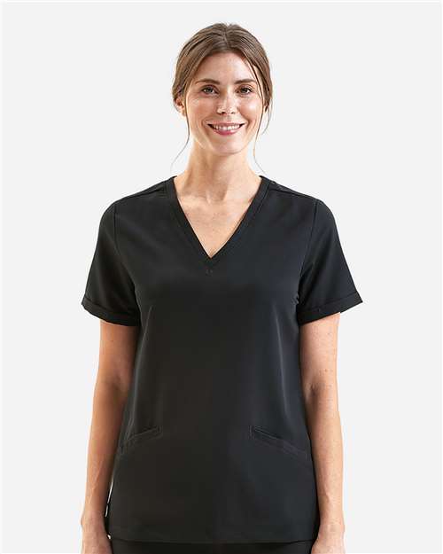 Onna Women's Invincible V-Neck Stretch Scrub Top thumbnail 2