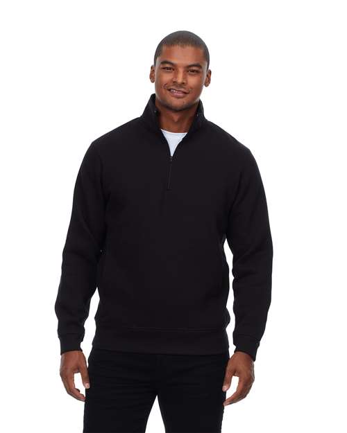 Threadfast Apparel Unisex Ultimate Fleece Quarter-Zip Sweatshirt thumbnail 2