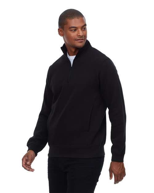 Threadfast Apparel Unisex Ultimate Fleece Quarter-Zip Sweatshirt thumbnail 4