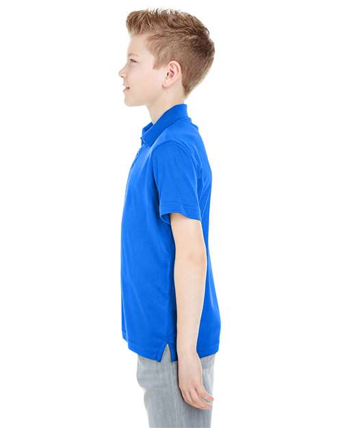 UltraClub Youth Cool & Dry Mesh Piqué Polo thumbnail 6