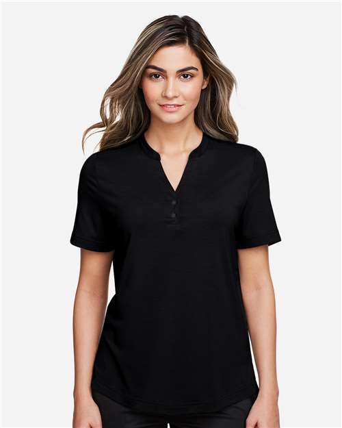 North End Women's JAQ Snap-Up Stretch Performance Polo thumbnail 2