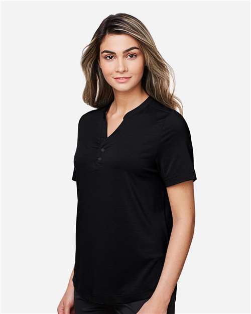 North End Women's JAQ Snap-Up Stretch Performance Polo thumbnail 6