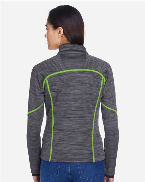 North End Women's Flux Mélange Bonded Fleece Jacket thumbnail 5