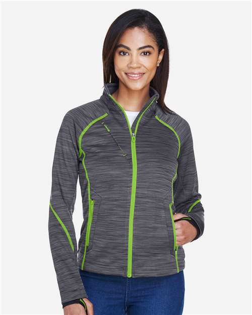 North End Women's Flux Mélange Bonded Fleece Jacket thumbnail 2