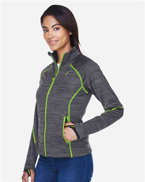 North End Women's Flux Mélange Bonded Fleece Jacket thumbnail 6