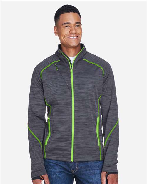 North End Men's Flux Mélange Bonded Fleece Jacket thumbnail 2