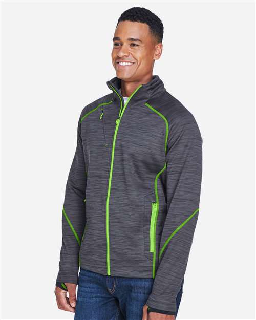 North End Men's Flux Mélange Bonded Fleece Jacket thumbnail 6