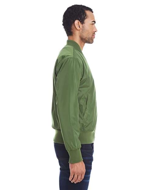 Threadfast Apparel Unisex Bomber Jacket thumbnail 3