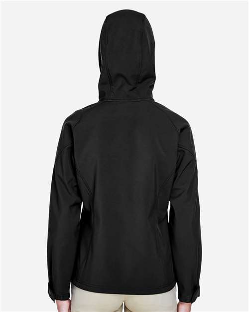 North End Women's Prospect Two-Layer Fleece Bonded Soft Shell Hooded Jacket thumbnail 5