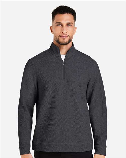 North End Men's Spirit Textured Quarter-Zip Pullover thumbnail 2