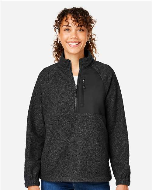 North End Women's Aura Sweater Fleece Quarter-Zip Pullover thumbnail 2