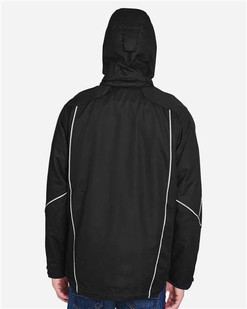 North End Men's Angle 3-In-1 Jacket with Bonded Fleece Liner thumbnail 5