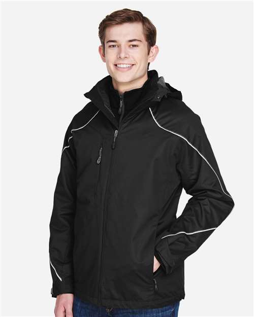 North End Men's Angle 3-In-1 Jacket with Bonded Fleece Liner thumbnail 6