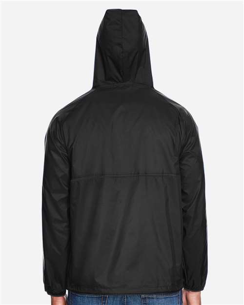 Harriton Men's Packable Hooded Nylon Jacket thumbnail 5
