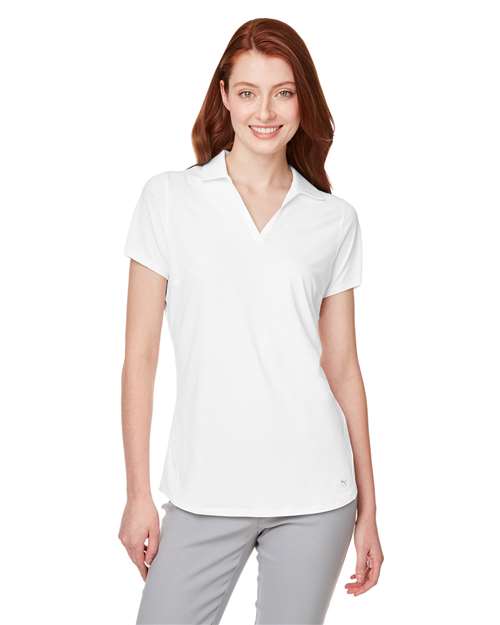 Puma Golf Women's Cloudspun Free V-neck Polo thumbnail 2