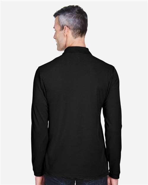 Harriton Men's Easy Blend™ Long Sleeve Polo thumbnail 5