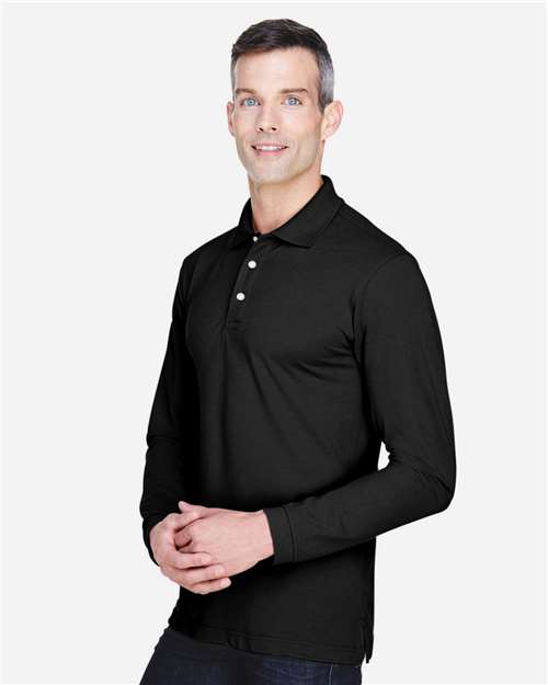 Harriton Men's Easy Blend™ Long Sleeve Polo thumbnail 6