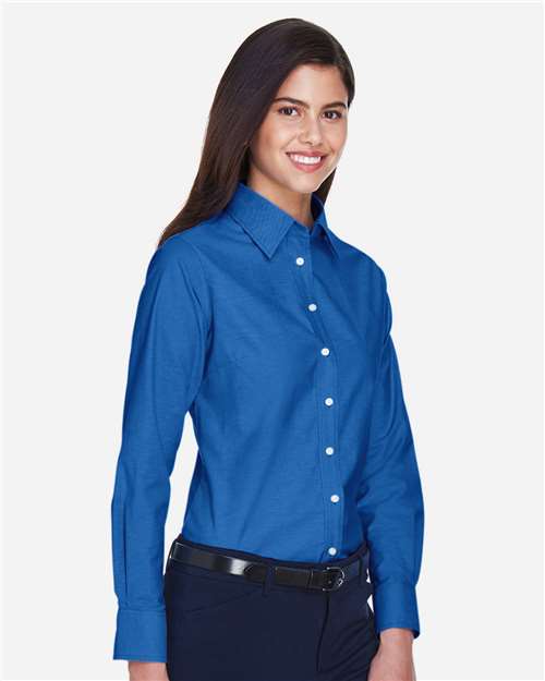 Harriton Women's Oxford Dress Shirt thumbnail 6