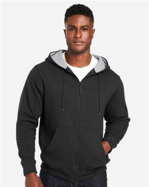 Harriton Unisex Tall ClimaBloc™ Lined Heavyweight Hooded Sweatshirt thumbnail 2