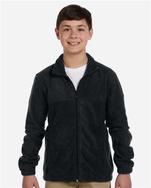 Harriton Youth Full-Zip Fleece thumbnail 2