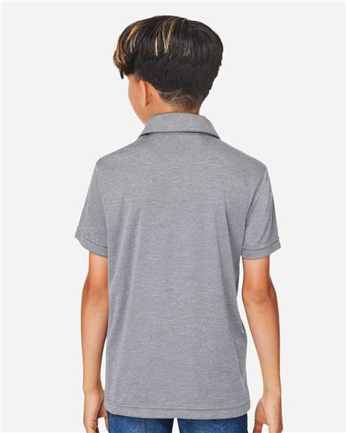 Team 365 Youth Zone Sonic Heather Performance Polo thumbnail 5