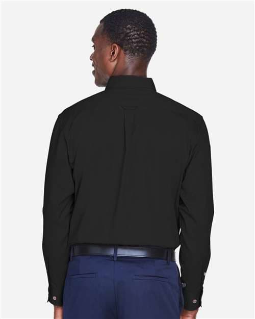 Harriton Men's Tall Easy Blend™ Twill Dress Shirt thumbnail 5