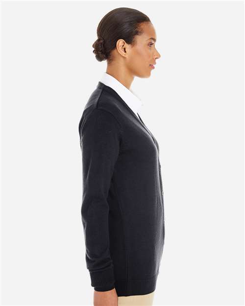 Harriton Women's Pilbloc V-Neck Button Cardigan Sweater thumbnail 5