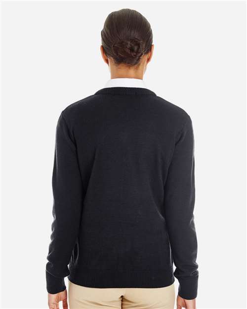 Harriton Women's Pilbloc V-Neck Sweater thumbnail 4