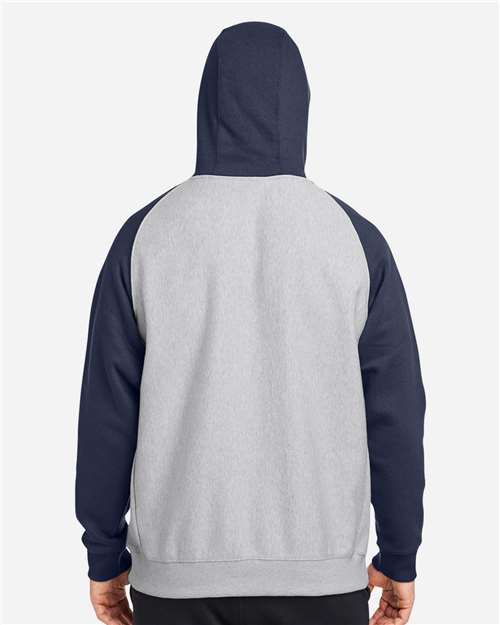 Team 365 Unisex Zone HydroSport™ Heavyweight Colorblock Hooded Sweatshirt thumbnail 5