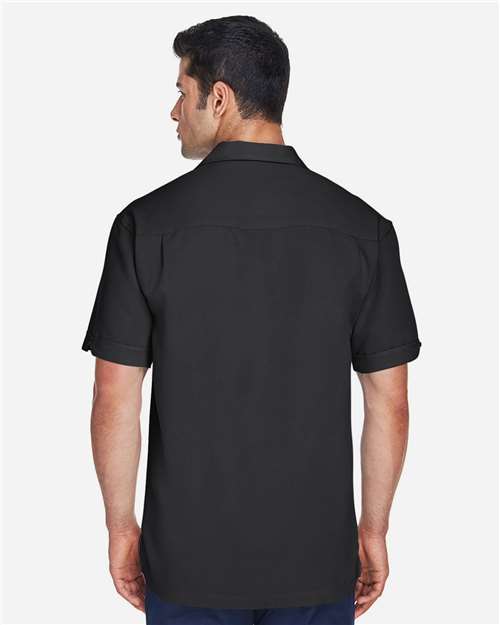 Harriton Men's Two-Tone Camp Shirt thumbnail 5