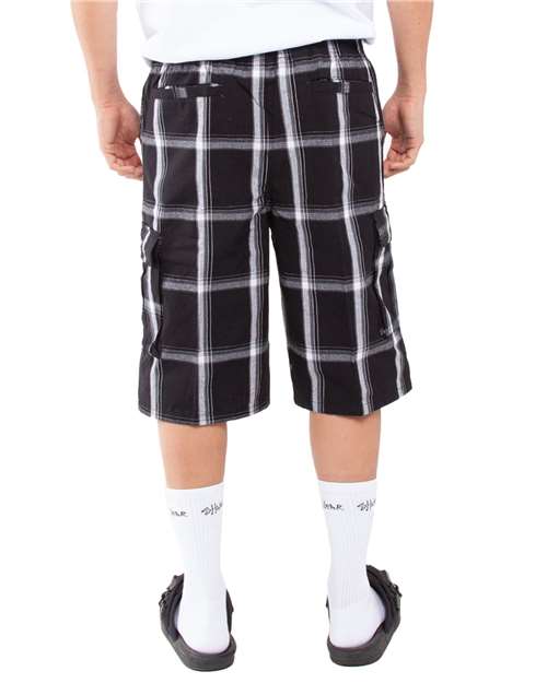 Shaka Wear Unisex Plaid Shorts thumbnail 3