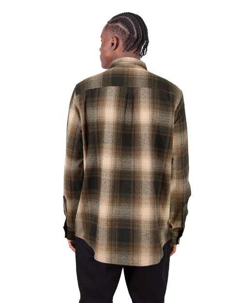 Shaka Wear Unisex Plaid Flannel Overshirt thumbnail 3
