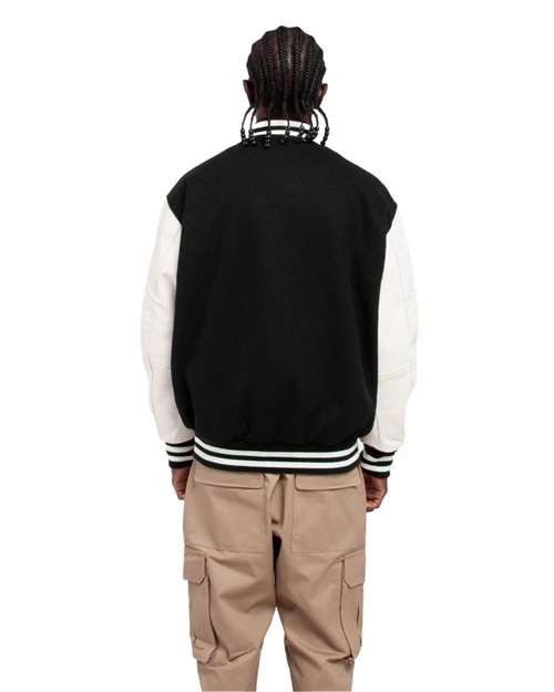 Shaka Wear Unisex Letterman Jacket thumbnail 3