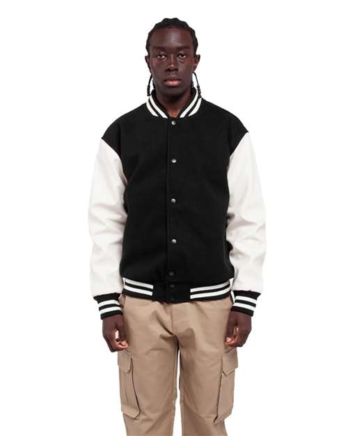 Shaka Wear Unisex Letterman Jacket thumbnail 2