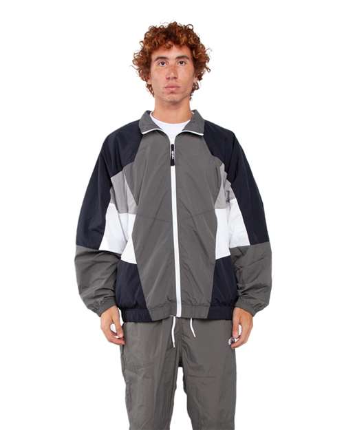 Shaka Wear Unisex Nylon Track Jacket thumbnail 2
