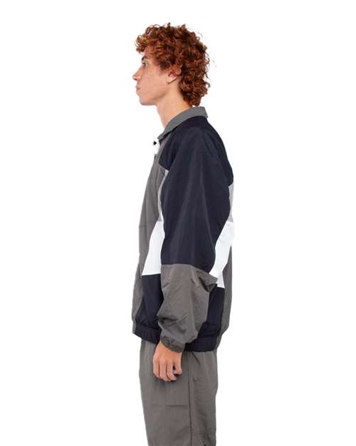 Shaka Wear Unisex Nylon Track Jacket thumbnail 4