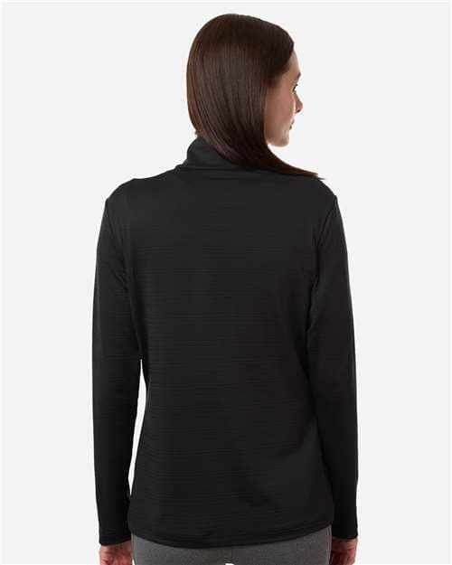Adidas Women's Textured Stripe Quarter-Zip Pullover thumbnail 5