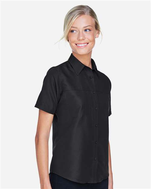 Harriton Women's Key West Short Sleeve Performance Staff Shirt thumbnail 5