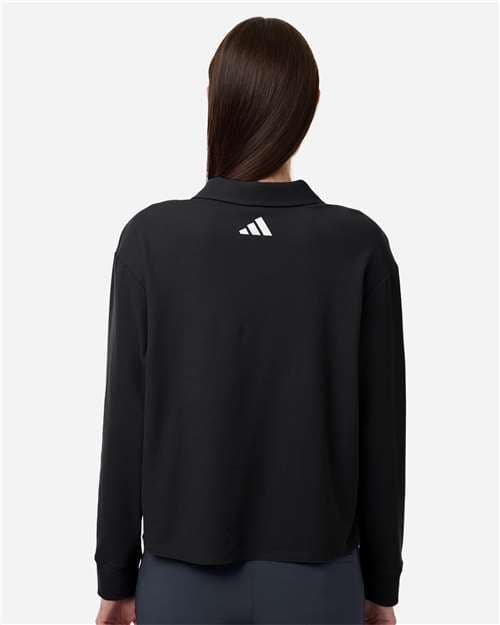 Adidas Women's Beyond Long Sleeve Loose Polo thumbnail 5