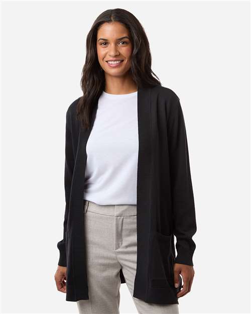 Devon & Jones Women's New Classics Open Cardigan Sweater thumbnail 2