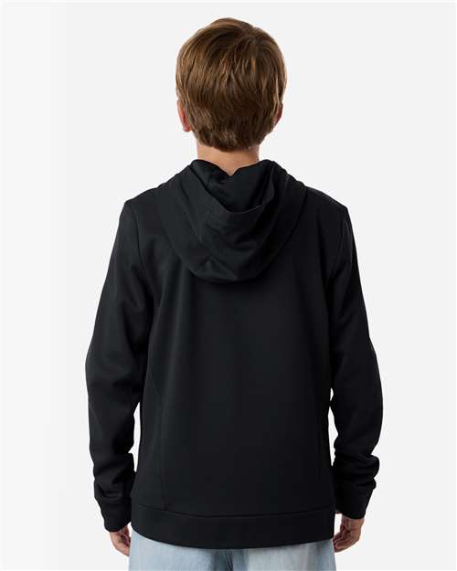 Team 365 Youth Squad Hooded Tech Fleece Pullover thumbnail 5