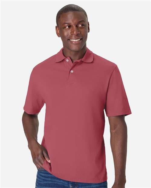 ComfortWash by Hanes Men's Garment-Dyed Jersey Polo thumbnail 2
