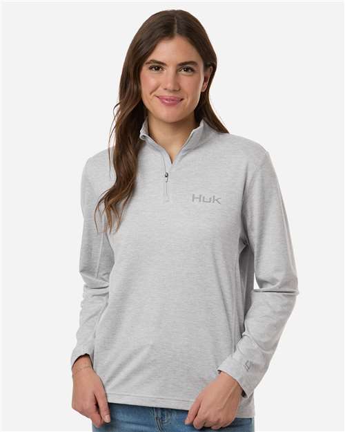 HUK Women's Coldfront+ Quarter-Zip Pullover thumbnail 2