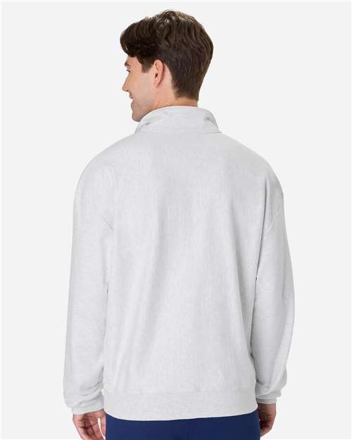 Hanes Unisex Beefy® Sweats Premium Heavyweight Quarter-Zip Sweatshirt thumbnail 3