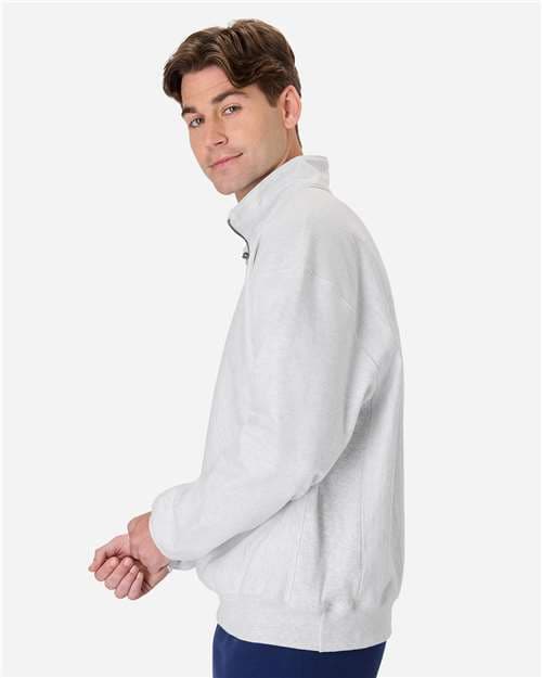 Hanes Unisex Beefy® Sweats Premium Heavyweight Quarter-Zip Sweatshirt thumbnail 4