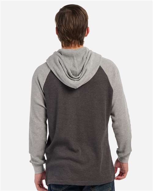 Boxercraft Unisex Waffle Knit Pullover Hooded Long Sleeve T-Shirt thumbnail 5