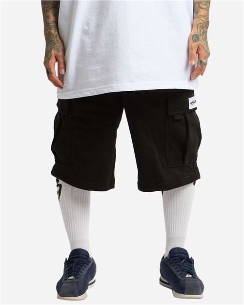 Shaka Wear Unisex Fleece Cargo Shorts thumbnail 2