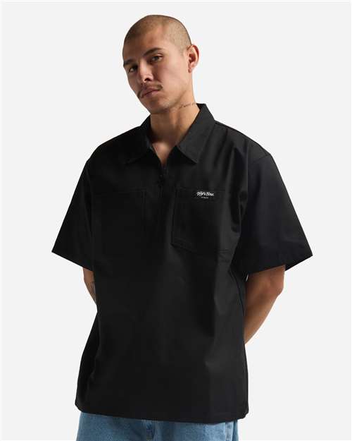Shaka Wear Unisex Quarter-Zip Short Sleeve Work Shirt thumbnail 4